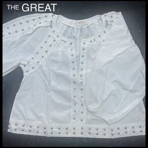THE GREAT : The Bodega Top With Studs.
Women’s top, size 2